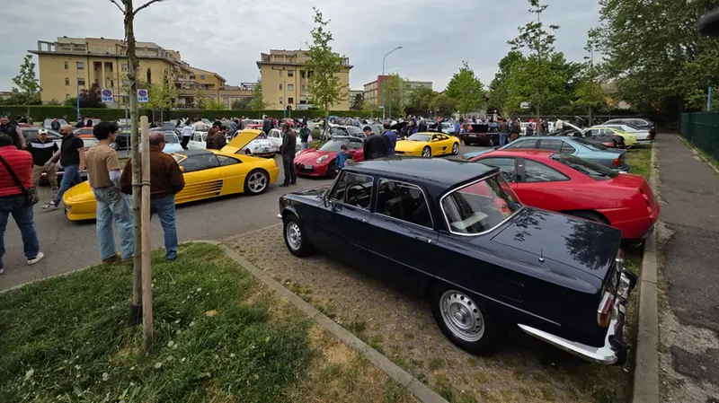 Alcune delle auto esposte al parco Ducos - © www.giornaledibrescia.it