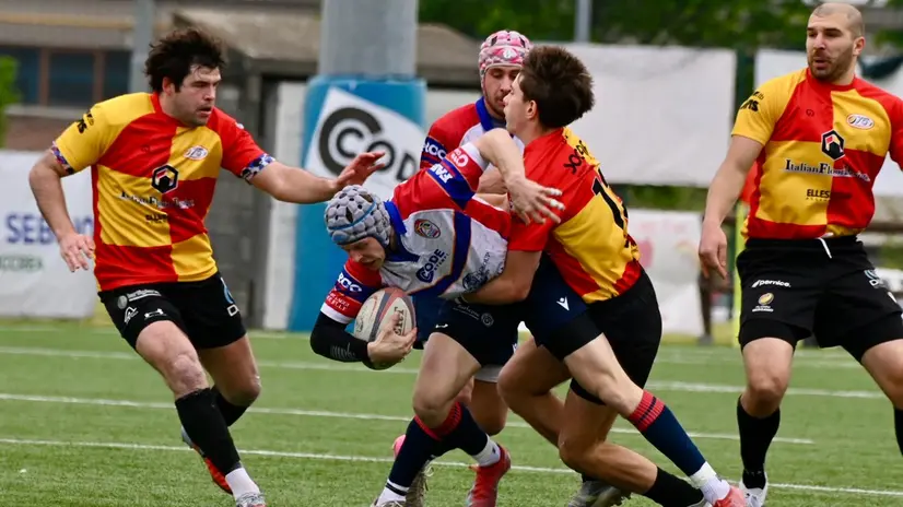 Uno scatto del match del Rovato - Foto Delfrate