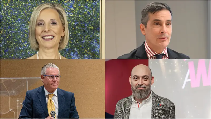 Da sinistra, in alto: Stefania Perletti, Matteo De Maio, Andrea Lusenti, Antonio Frosio