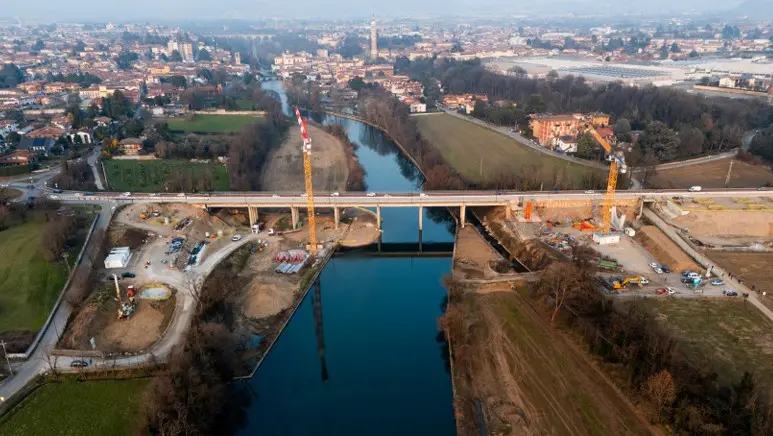 Il ponte lungo la Sp 573 Ogliese a Palazzolo