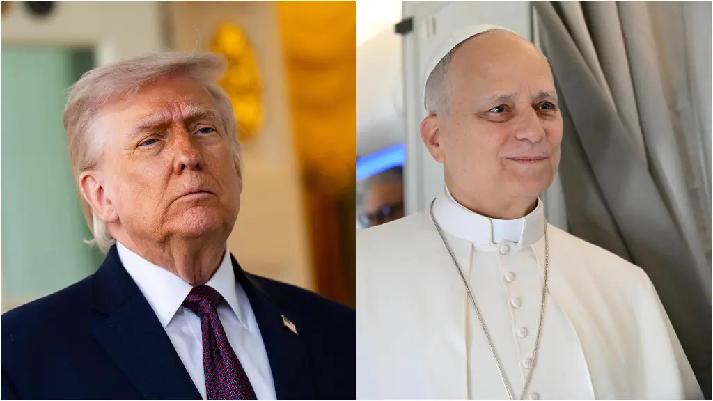 Donald Trump e papa Leone XIV - Foto Epa/Afp © www.giornaledibrescia.it