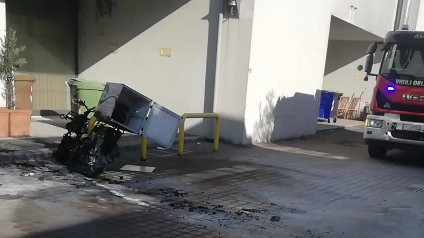 Il motorino distrutto © www.giornaledibrescia.it