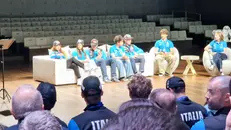 Giovanni Franzoni all'incontro organizzato dalla Fisi a Milano © www.giornaledibrescia.it