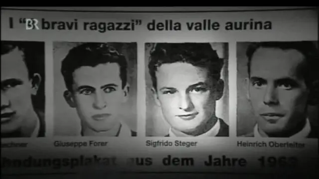 I «quattro bravi ragazzi della Valle Aurina»: Oberleiter è il primo a destra