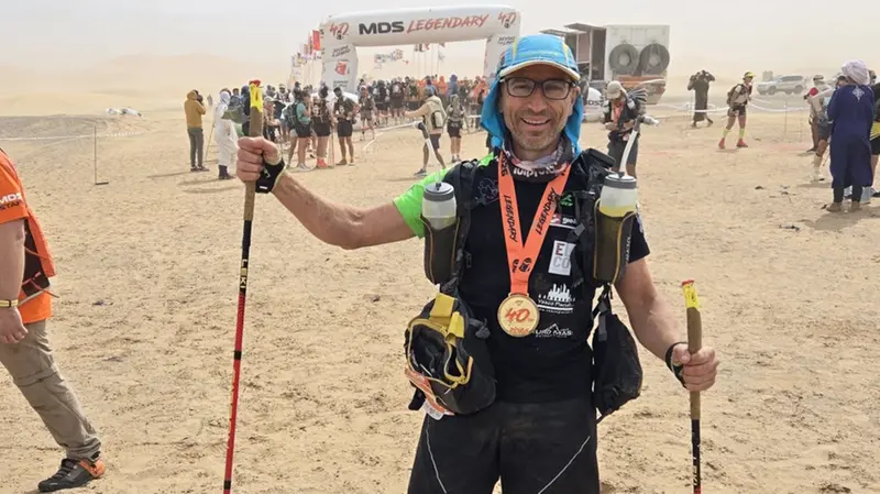 Rudi Amati alla Marathon des Sables per sostenere la ricerca