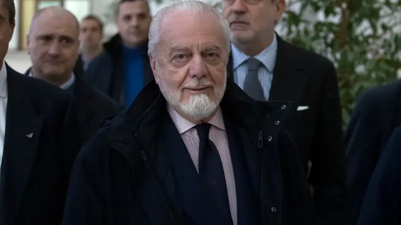 Il presidente del Napoli Aurelio De Laurentiis - Foto Ansa © www.giornaledibrescia.it