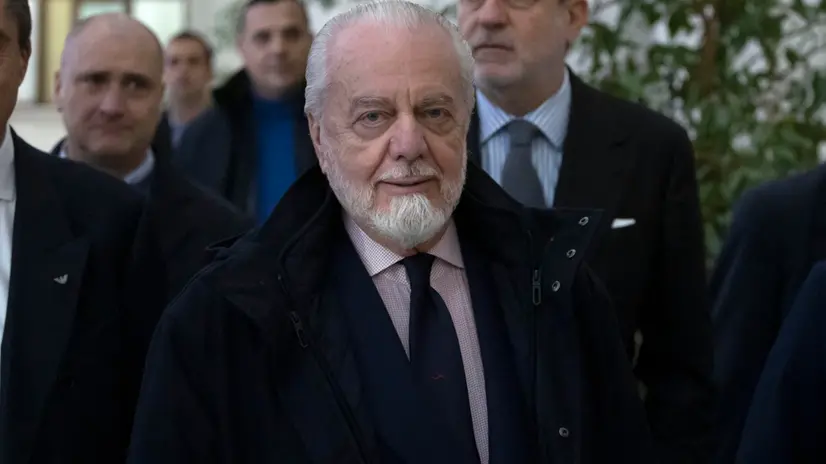 Il presidente del Napoli Aurelio De Laurentiis - Foto Ansa © www.giornaledibrescia.it