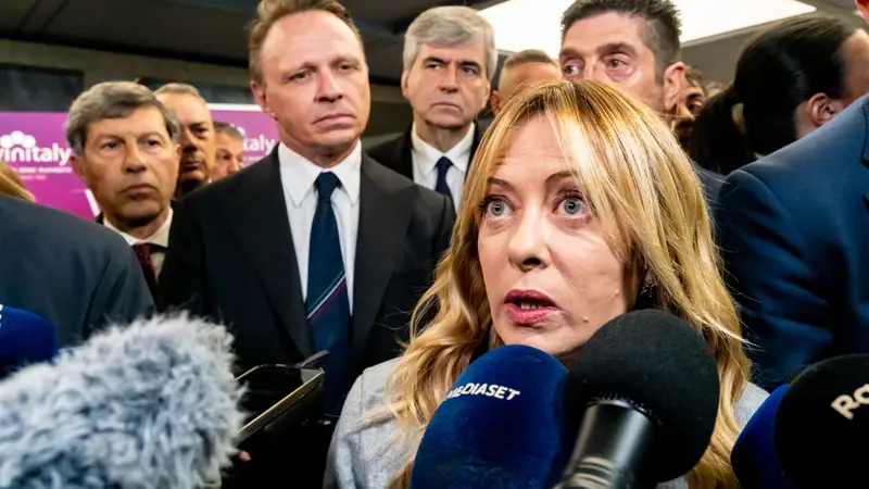 Giorgia Meloni a Vinitaly 2026 - Foto Ansa © www.giornaledibrescia.it