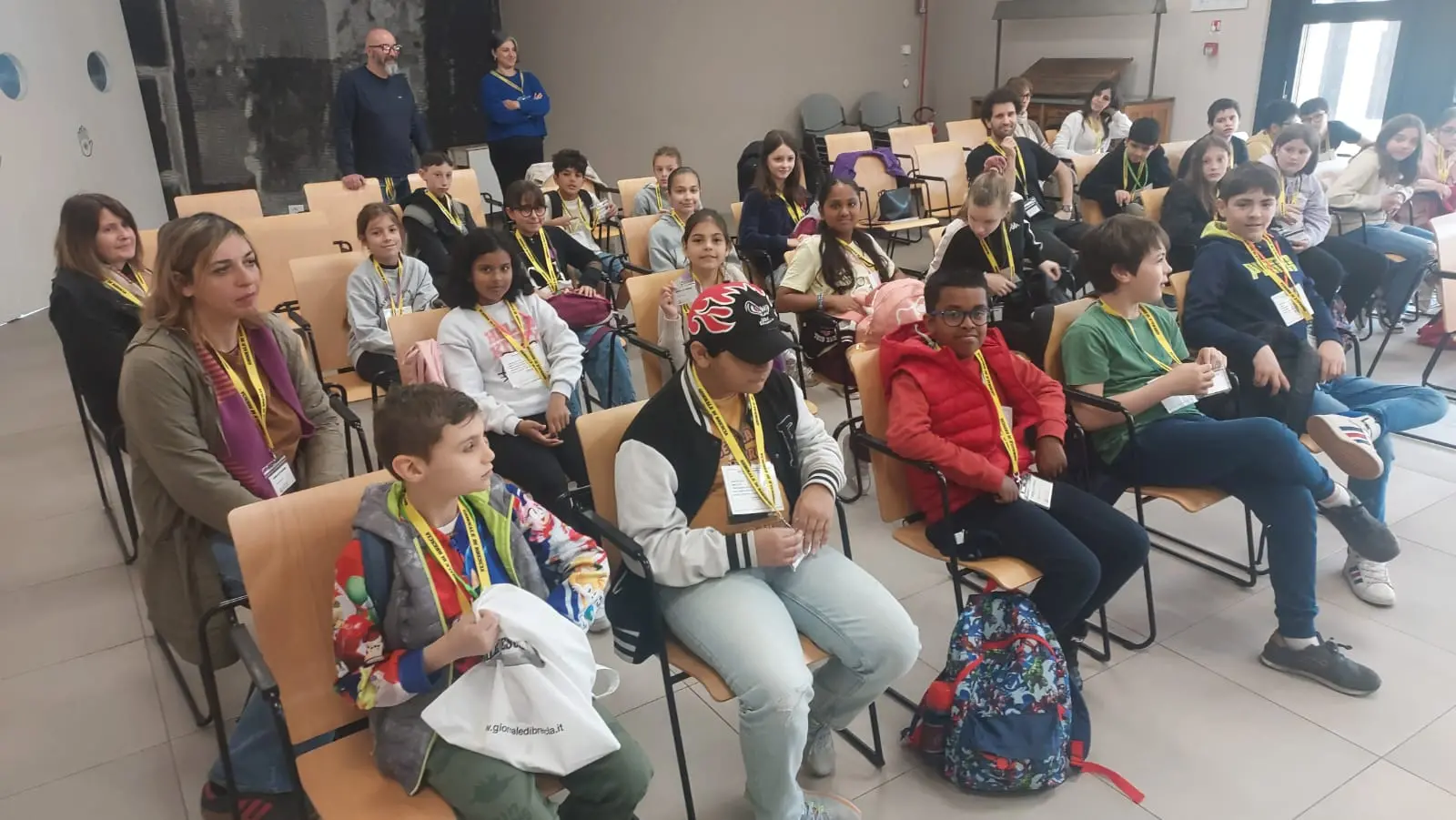 Le classi 5A e 5B della scuola Melzi di Brescia in visita al GdB