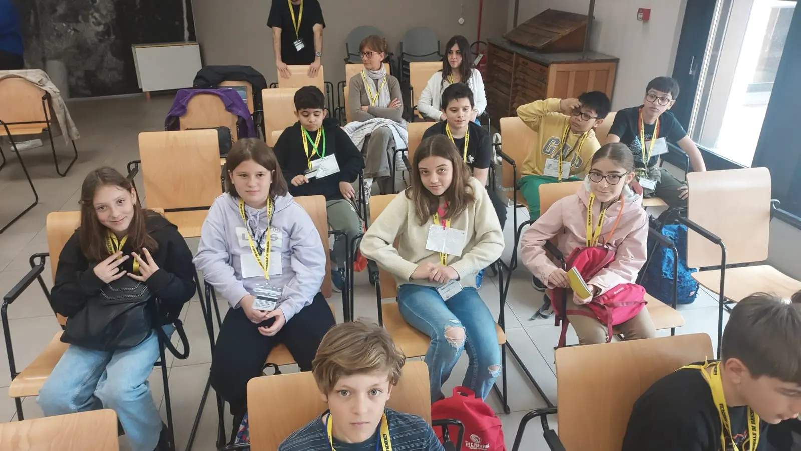 Le classi 5A e 5B della scuola Melzi di Brescia in visita al GdB