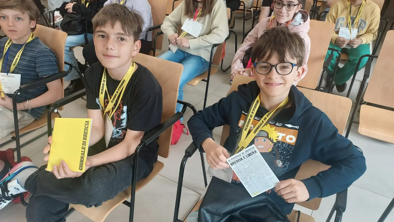 Le classi 5A e 5B della scuola Melzi di Brescia in visita al GdB