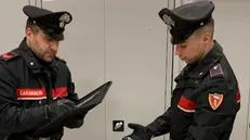 I carabinieri con la scacciacani sequestrata