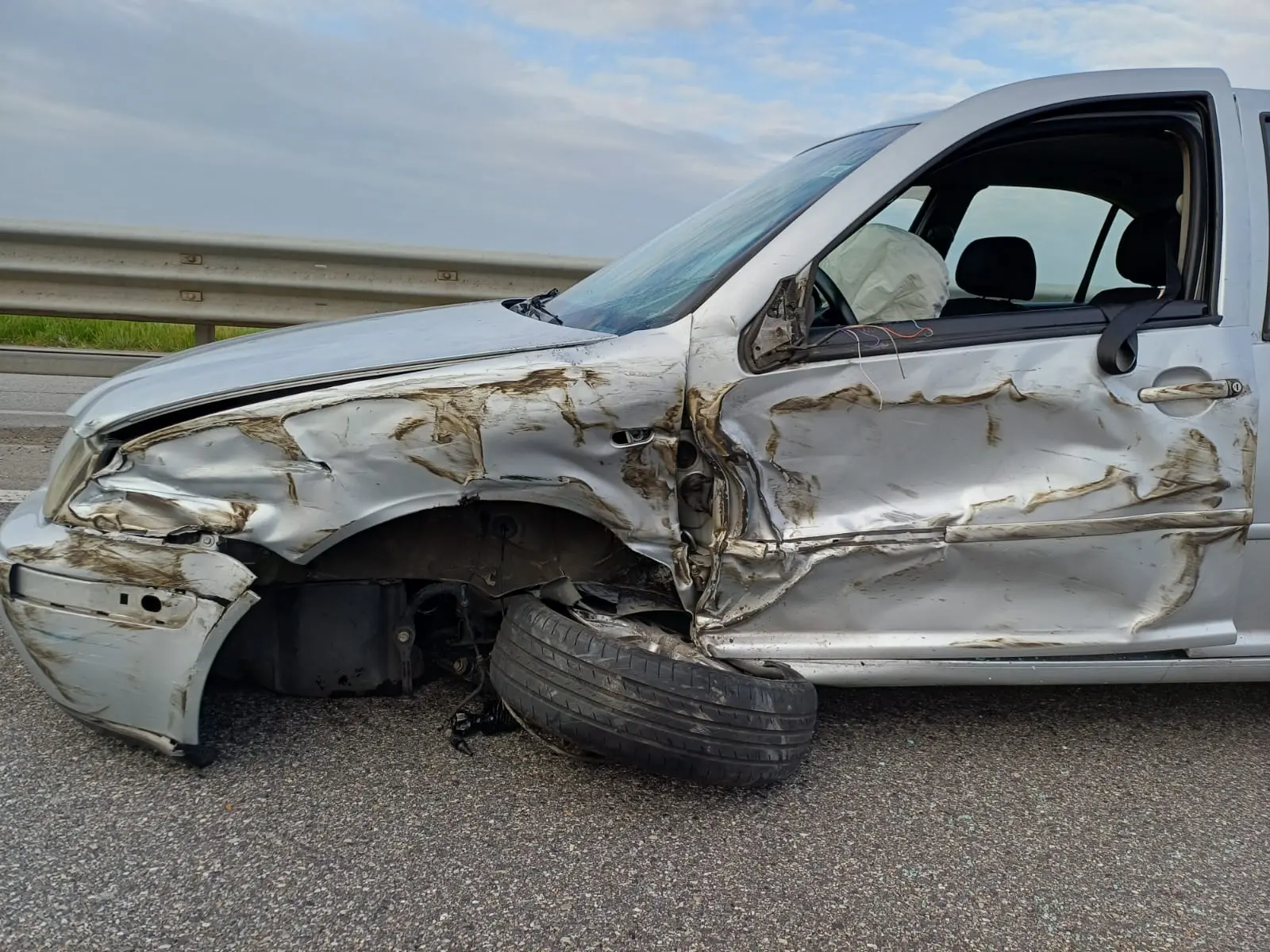 Le immagini dell'incidente a Montichiari