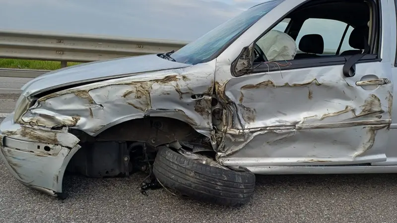 Le immagini dell'incidente a Montichiari