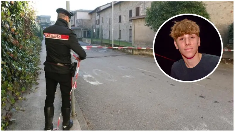 Il luogo dell'omicidio e, nel tondo, Matias Pascual - © www.giornaledibrescia.it