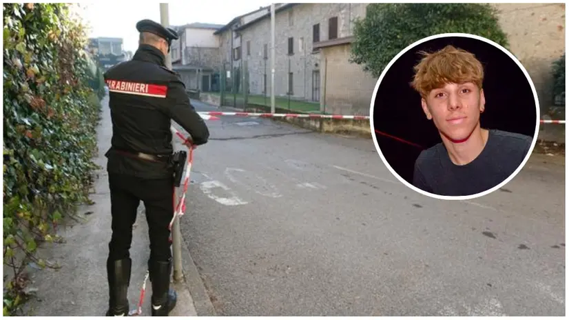 Il luogo dell'omicidio e, nel tondo, Matias Pascual - © www.giornaledibrescia.it