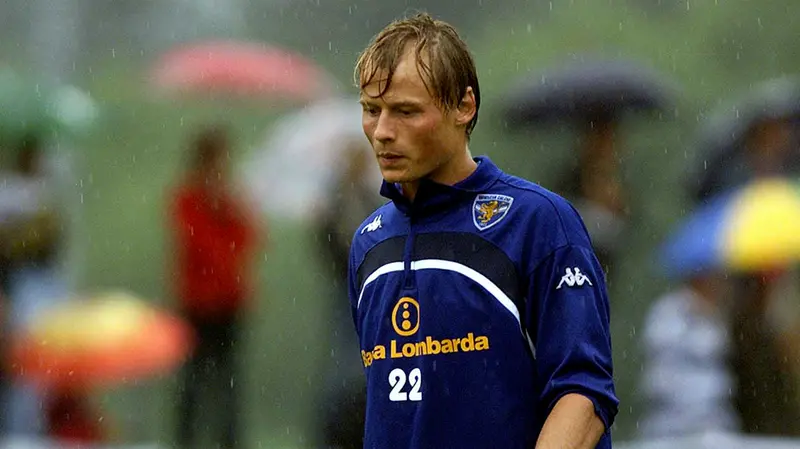 Manninger in ritiro a Valdaora con la maglia del Brescia © www.giornaledibrescia.it