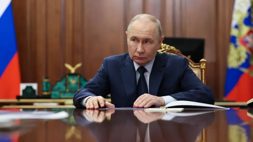 Il presidente russo Vladimir Putin - Foto Epa/Alexander Kazakov/Cremlino © www.giornaledibrescia.it