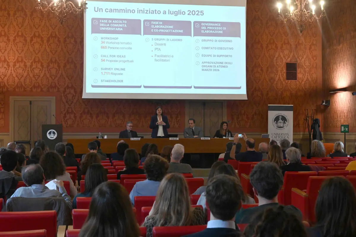 CRONACA BRESCIA UNIVERSITA' CATTOLICA RETTORE BECCALLI PRESENTA PIANO STRATEGICO DI ATENEO PER CARINI 17-04-2026 MARCO ORTOGNI NEW EDEN GROUP