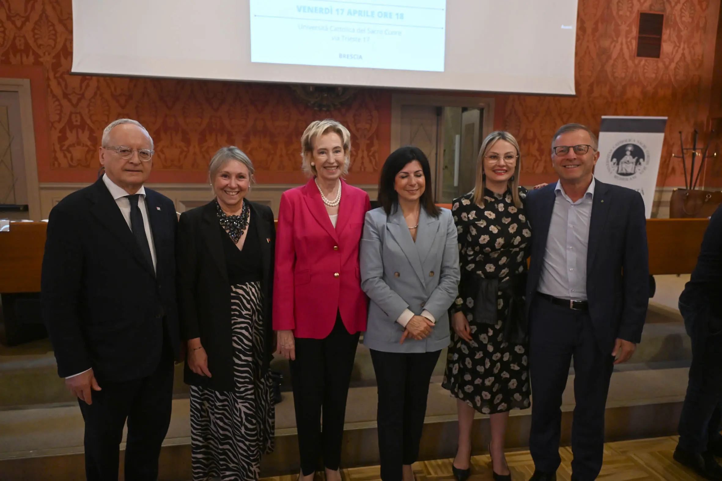 Letizia Moratti in Cattolica a Brescia