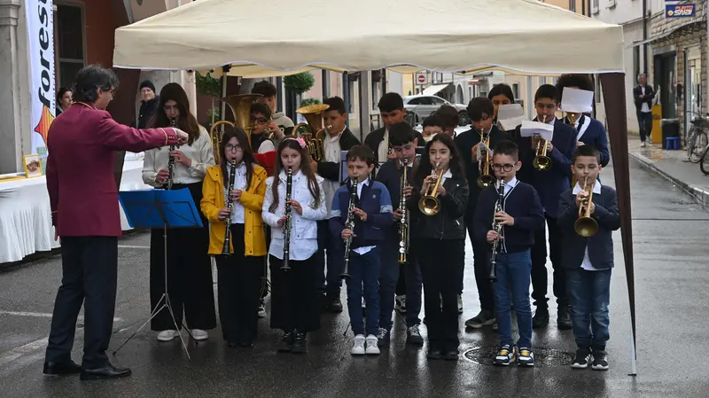La banda composta da alunni della primaria e delle medie
