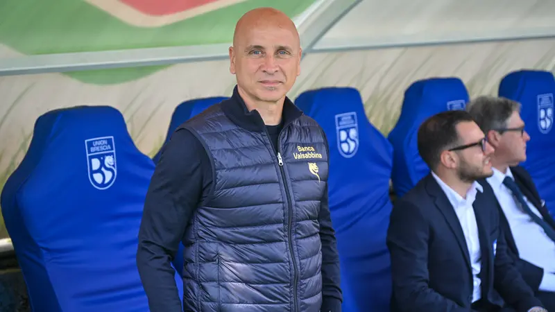 Eugenio Corini, tecnico del Brescia - Foto New Reporter Pasotti © www.giornaledibrescia.it