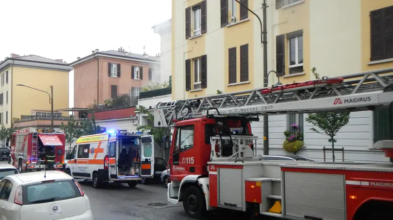 L'intervento in via Mazzucchelli