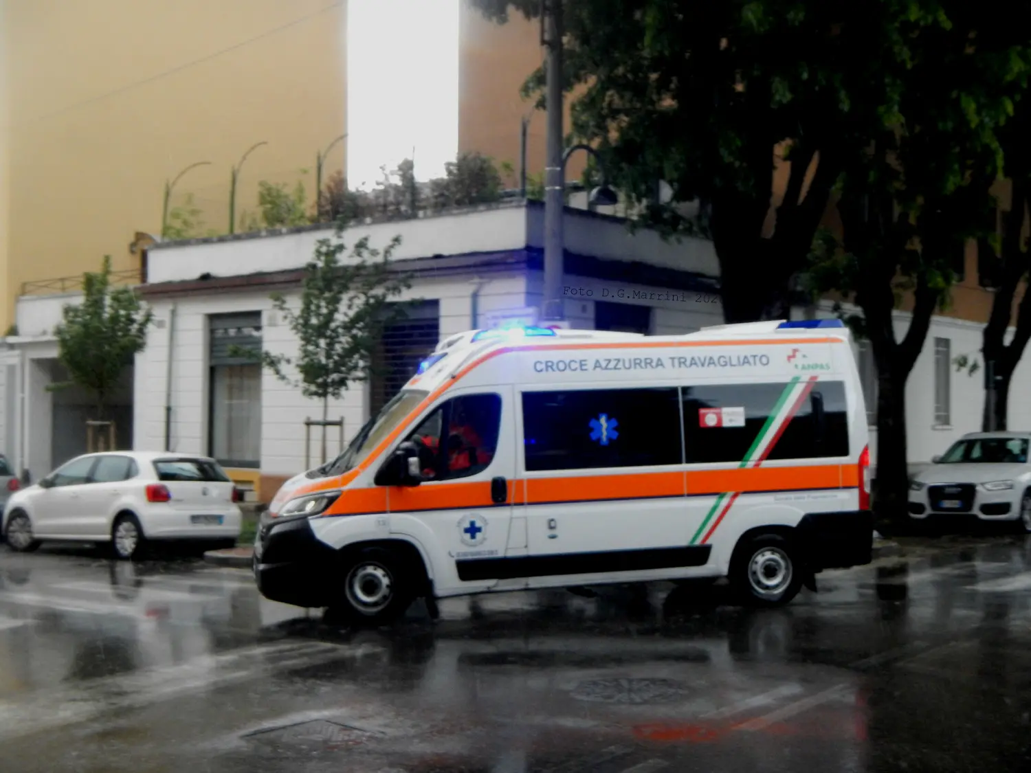 L'intervento in via Mazzucchelli