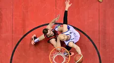 Miro Bilan in azione sul parquet di Trieste - Foto Mitja Emili / Ciamillo-Castoria
