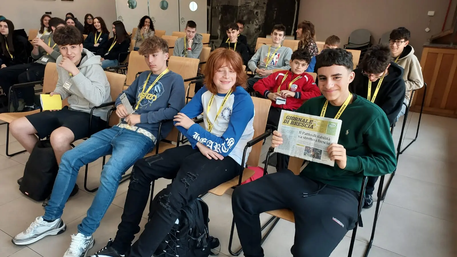 La classe 1B dell’istituto Bonsignori di Remedello in visita al GdB