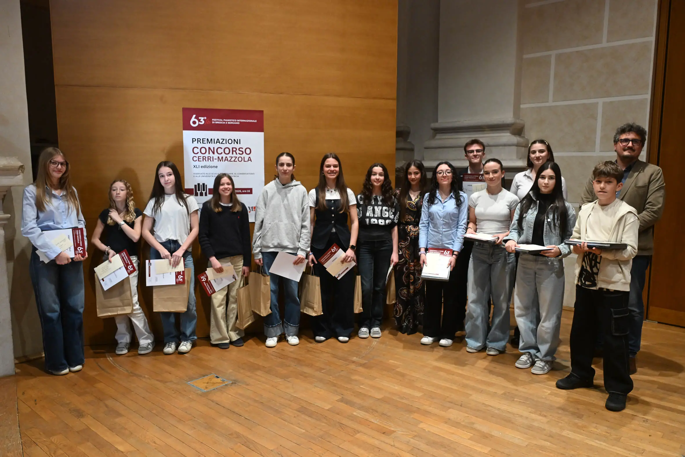 Le premiazioni del concorso "Cerri Mazzola" legato al Festival pianistico