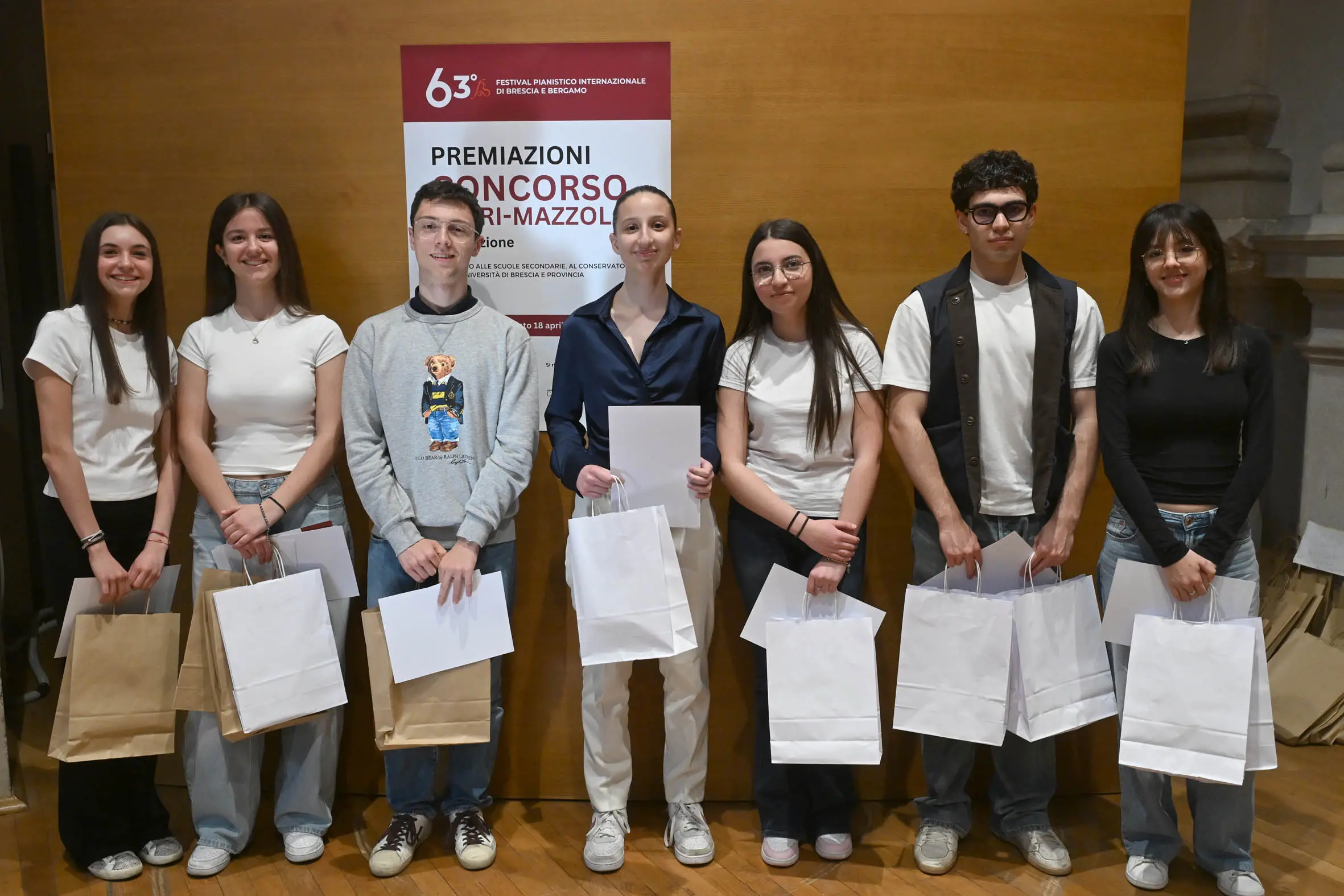 Le premiazioni del concorso "Cerri Mazzola" legato al Festival pianistico