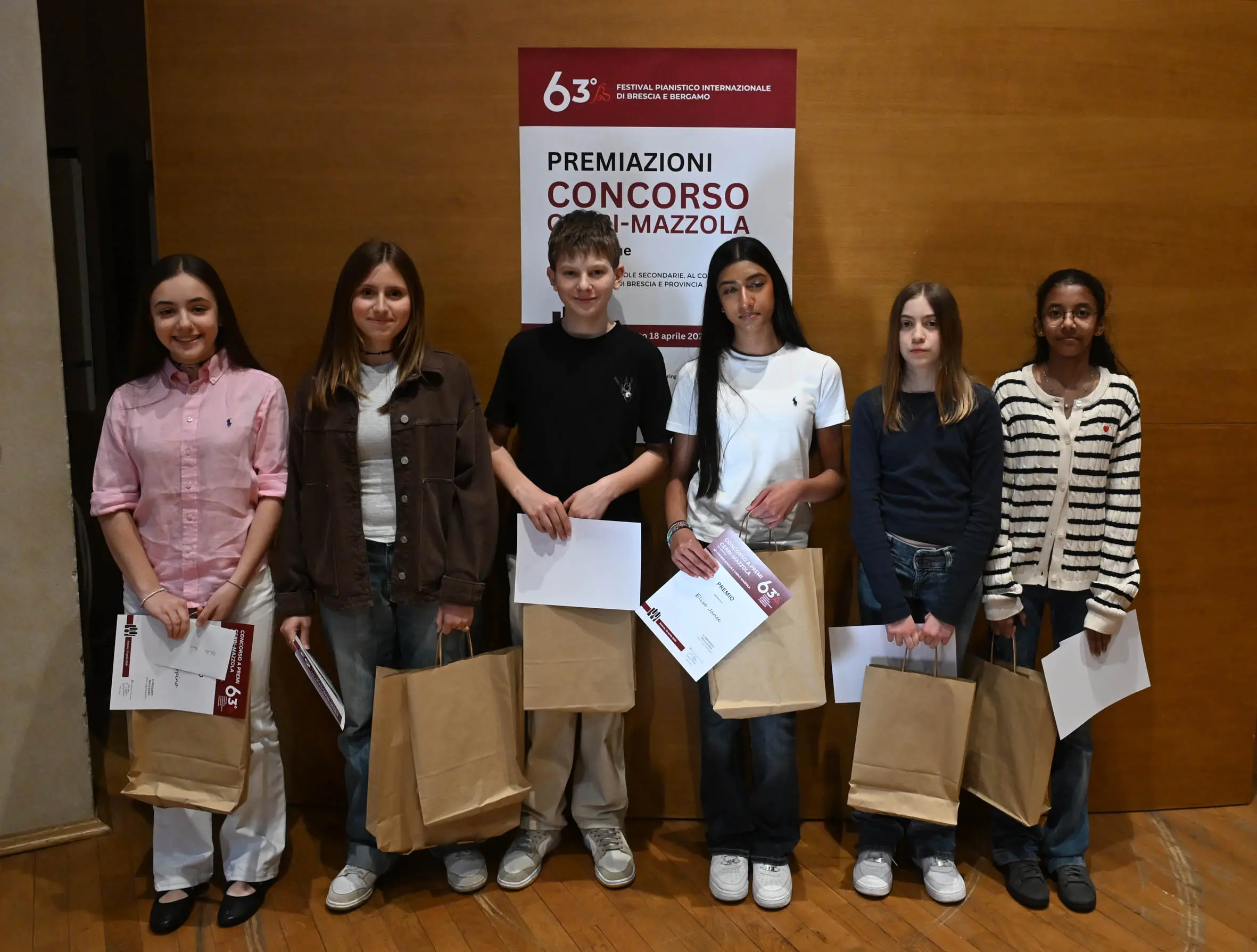 Le premiazioni del concorso "Cerri Mazzola" legato al Festival pianistico