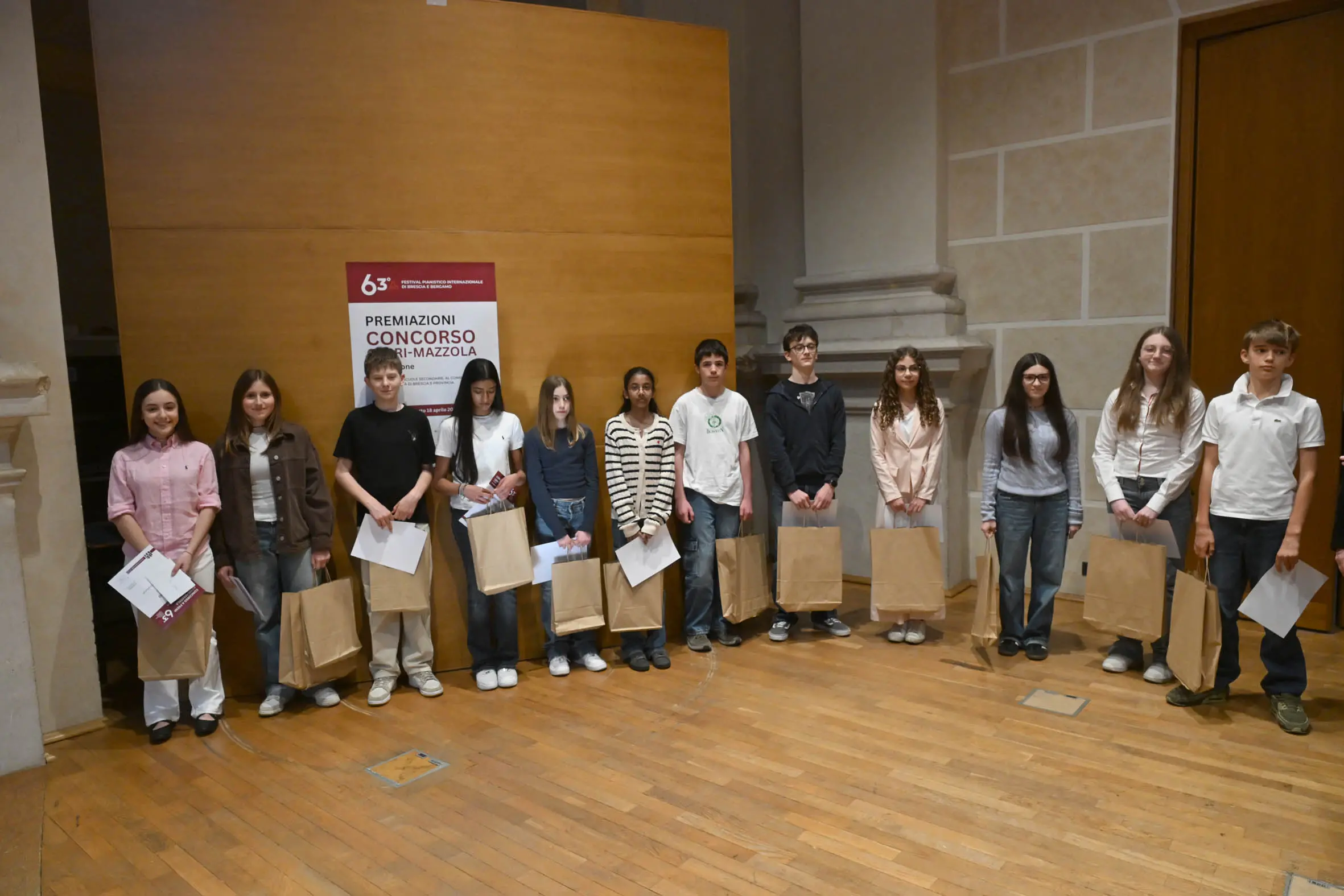 Le premiazioni del concorso "Cerri Mazzola" legato al Festival pianistico