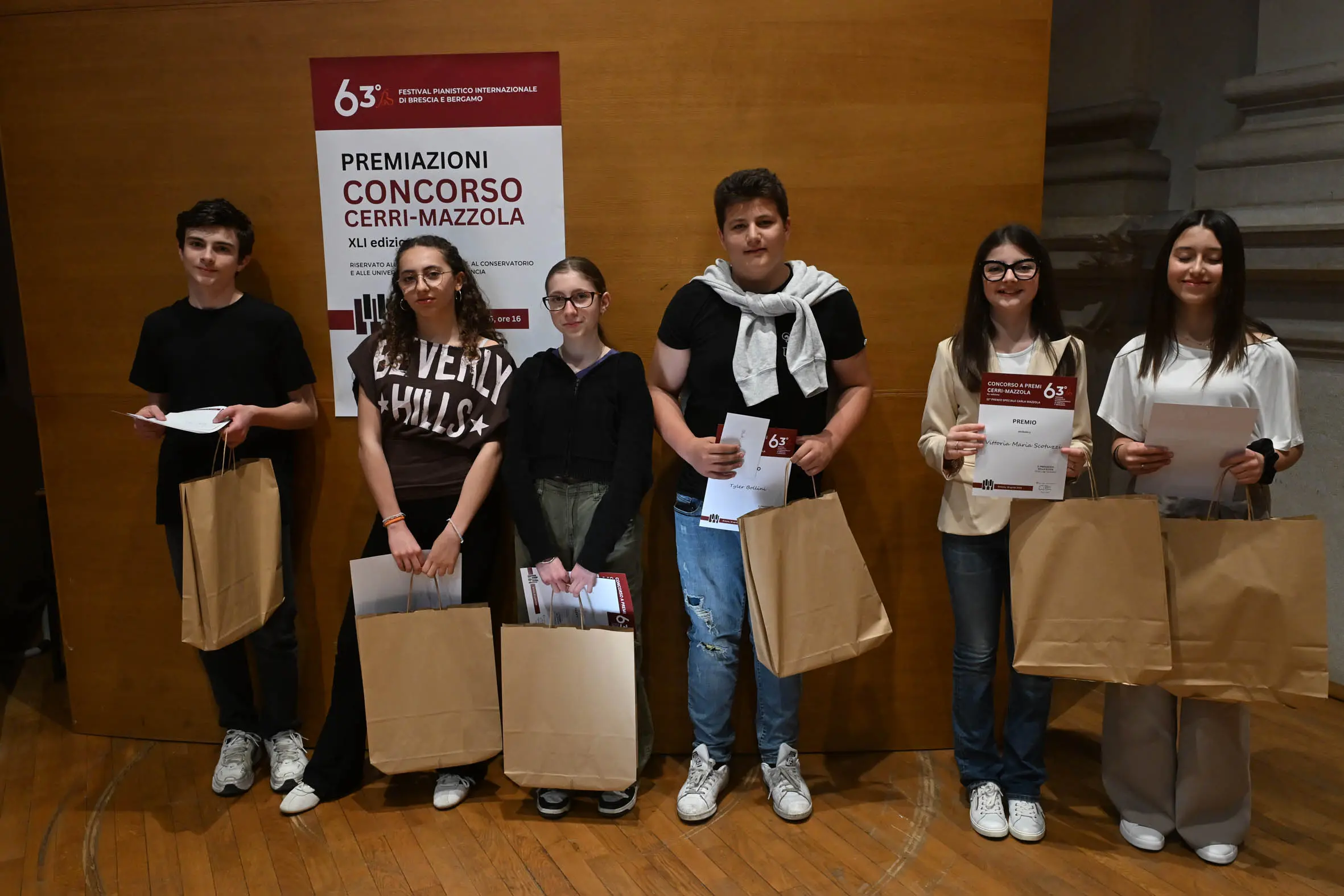 Le premiazioni del concorso "Cerri Mazzola" legato al Festival pianistico