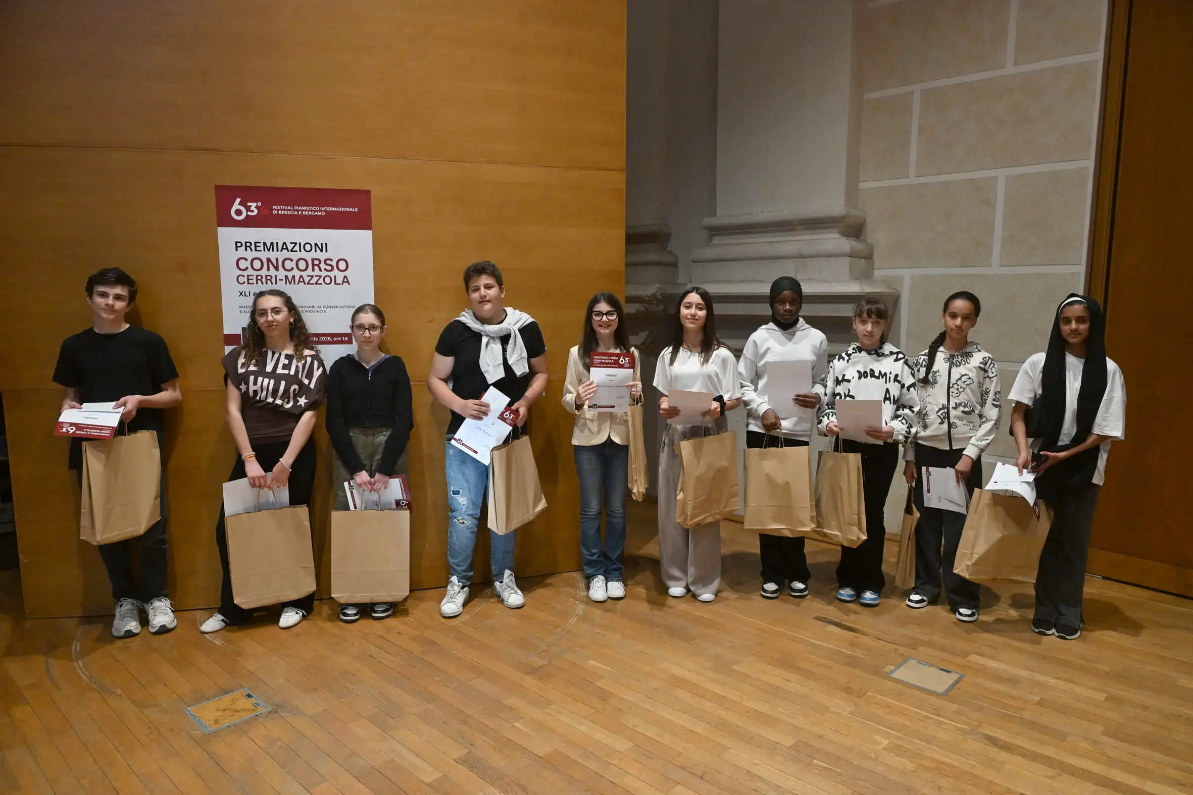 Le premiazioni del concorso "Cerri Mazzola" legato al Festival pianistico