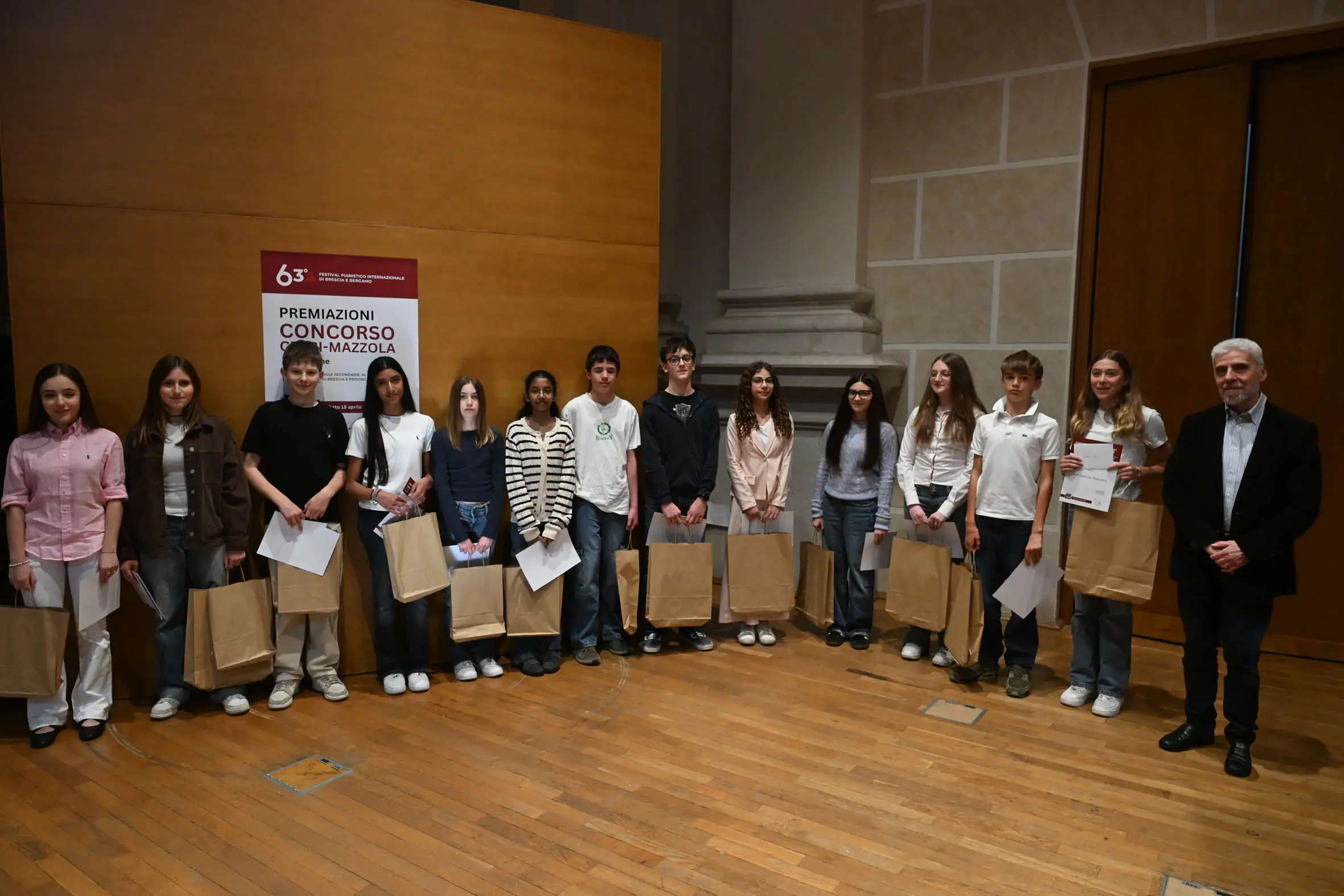 Le premiazioni del concorso "Cerri Mazzola" legato al Festival pianistico