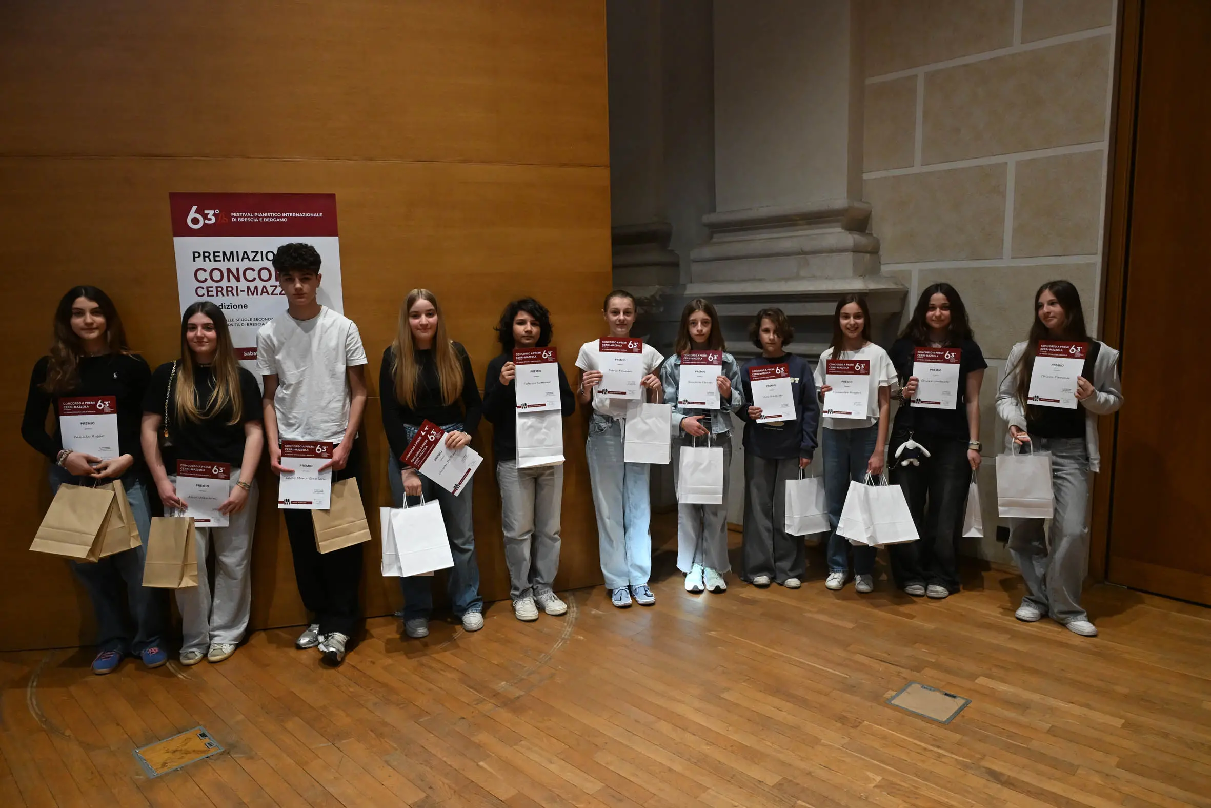 Le premiazioni del concorso "Cerri Mazzola" legato al Festival pianistico