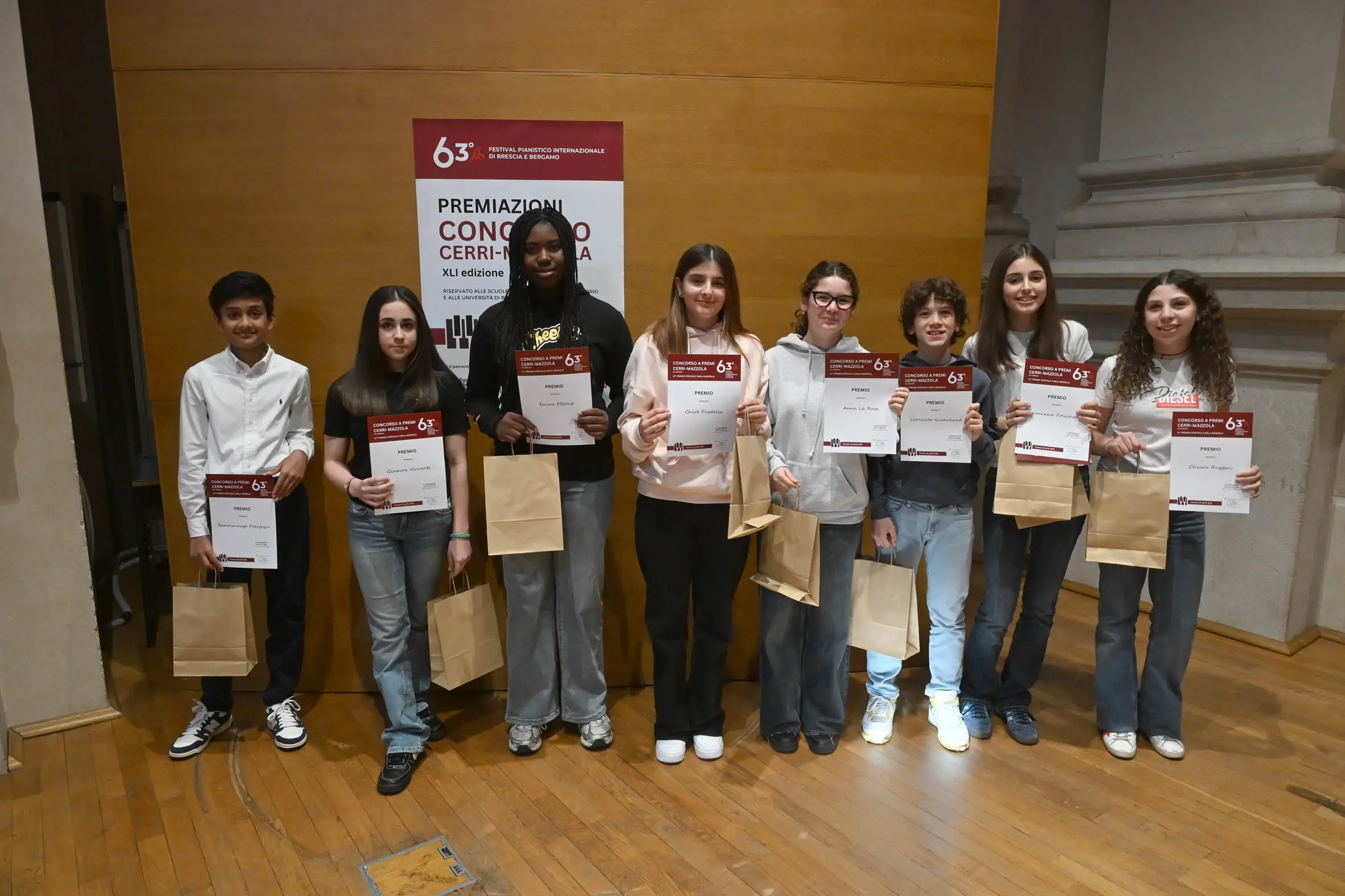 Le premiazioni del concorso "Cerri Mazzola" legato al Festival pianistico