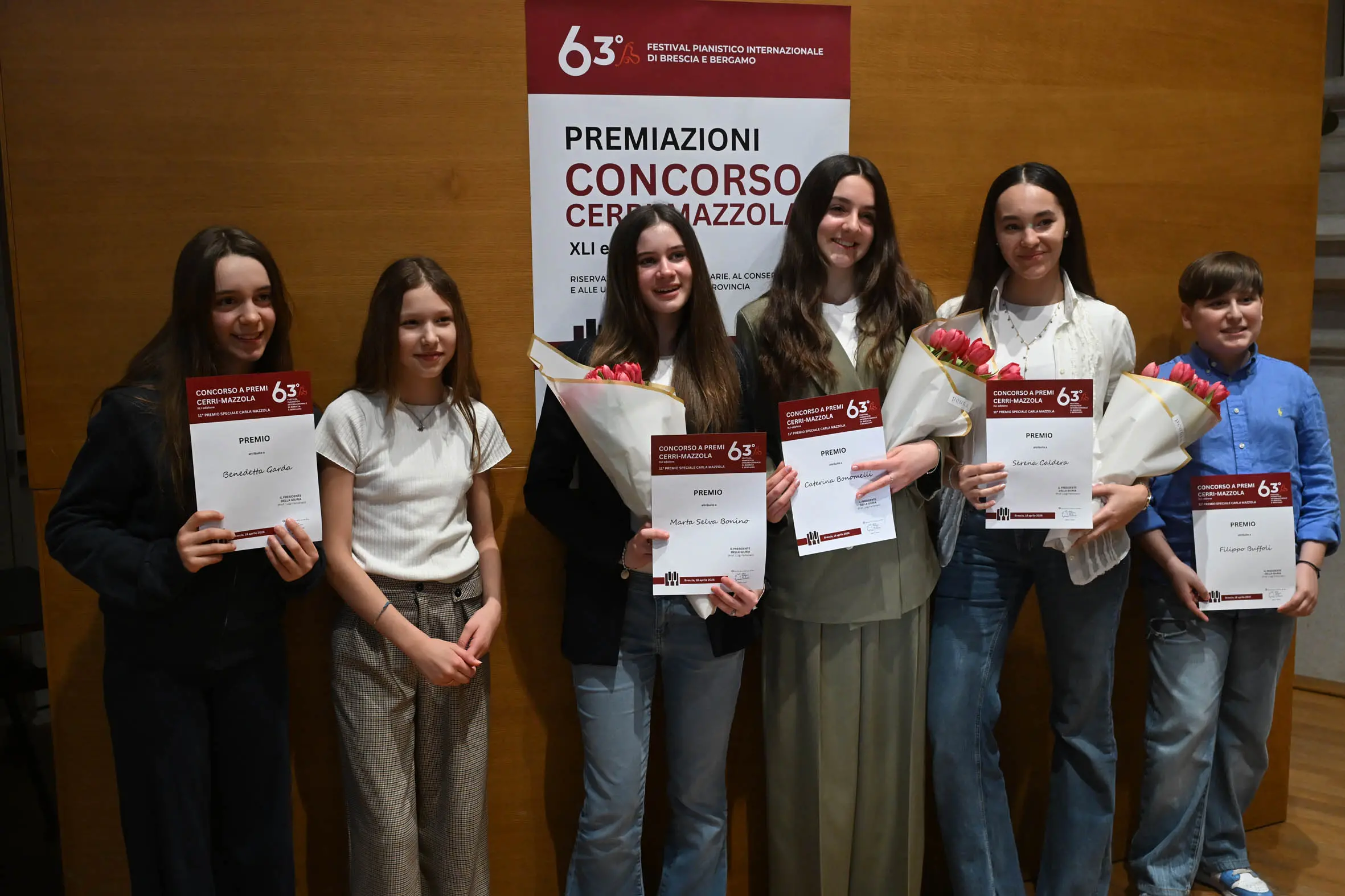 Le premiazioni del concorso "Cerri Mazzola" legato al Festival pianistico