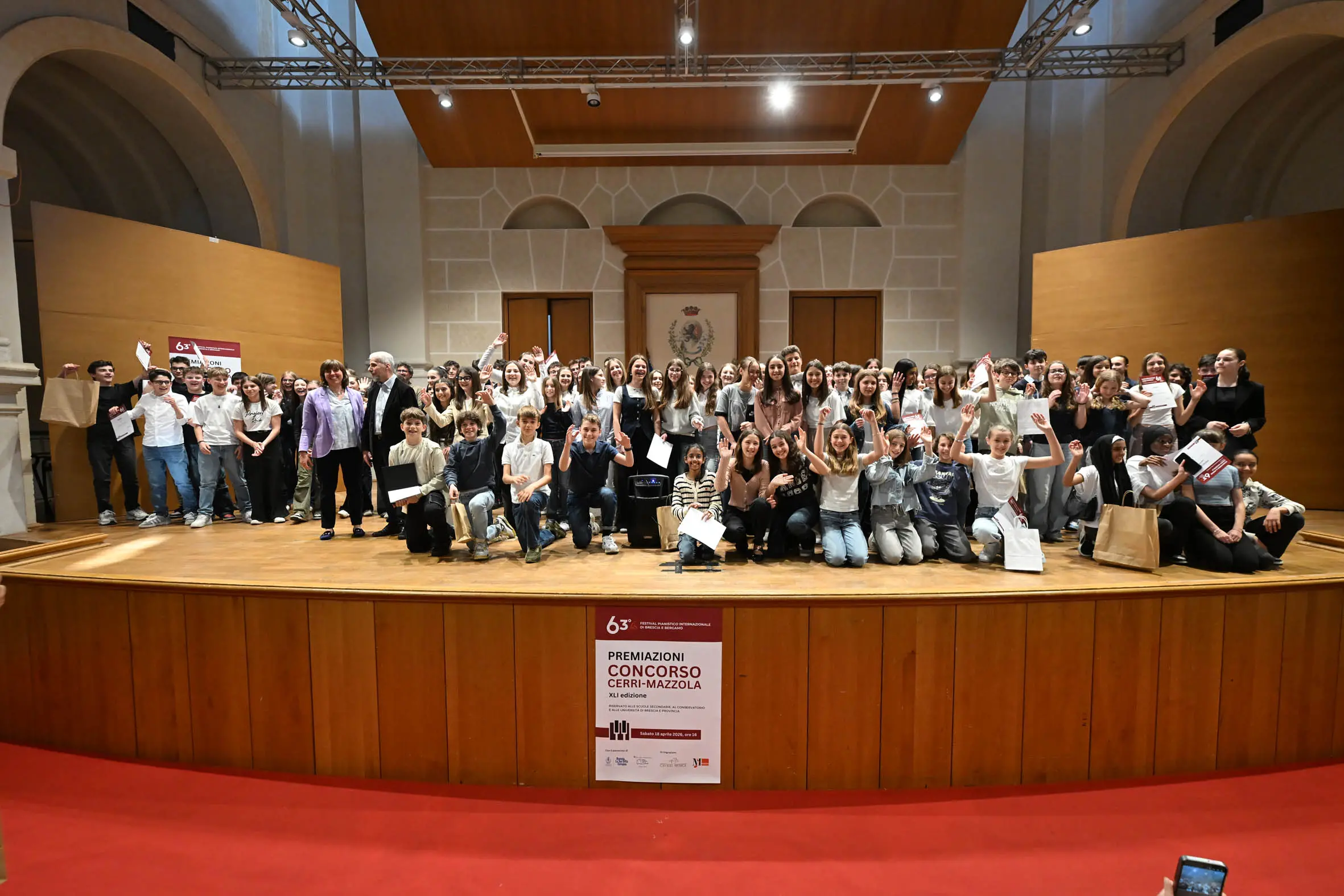Le premiazioni del concorso "Cerri Mazzola" legato al Festival pianistico