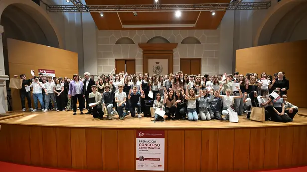 Le premiazioni del concorso "Cerri Mazzola" legato al Festival pianistico
