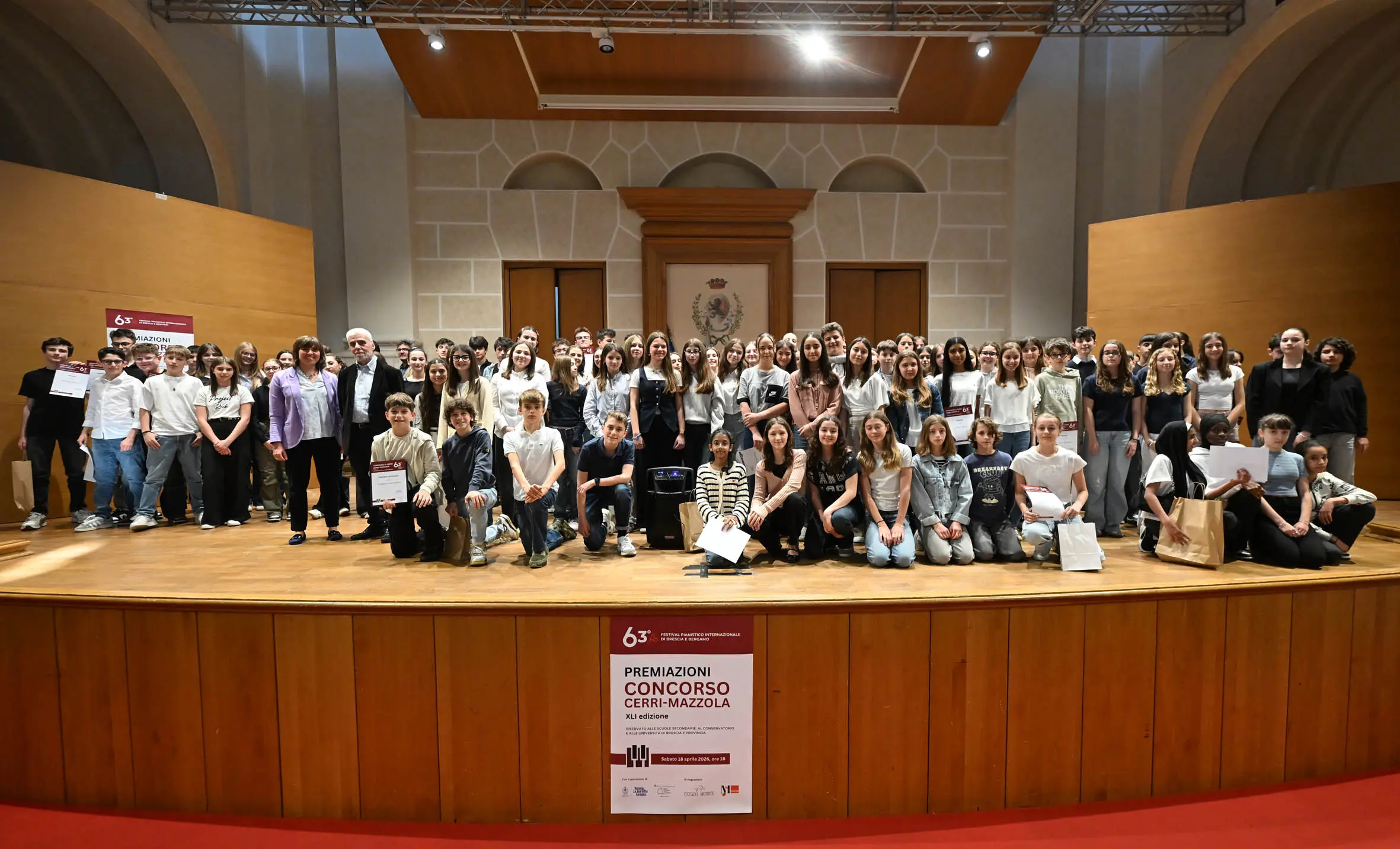 Le premiazioni del concorso "Cerri Mazzola" legato al Festival pianistico