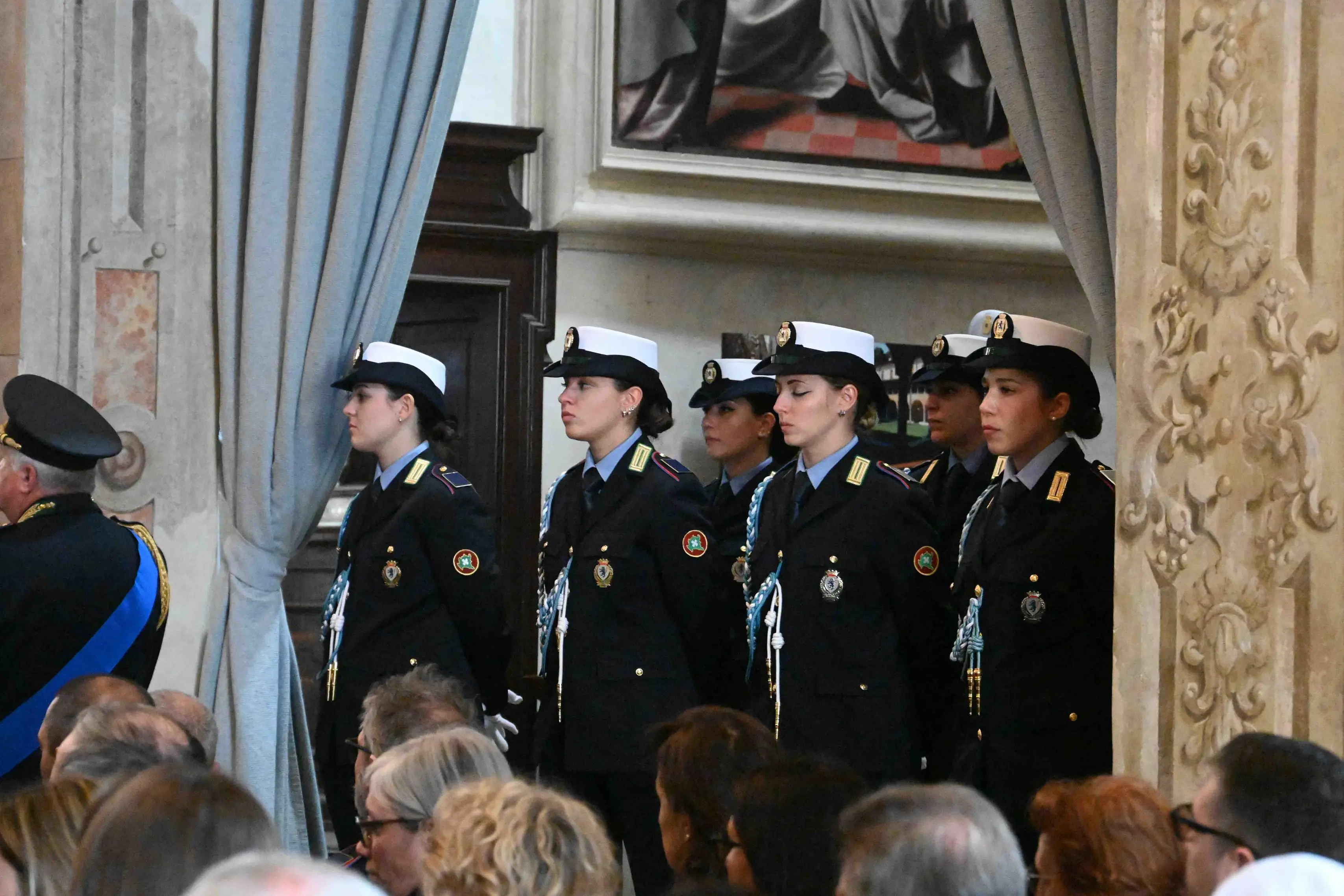 La cerimonia della Polizia Locale in San Cristo a Brescia