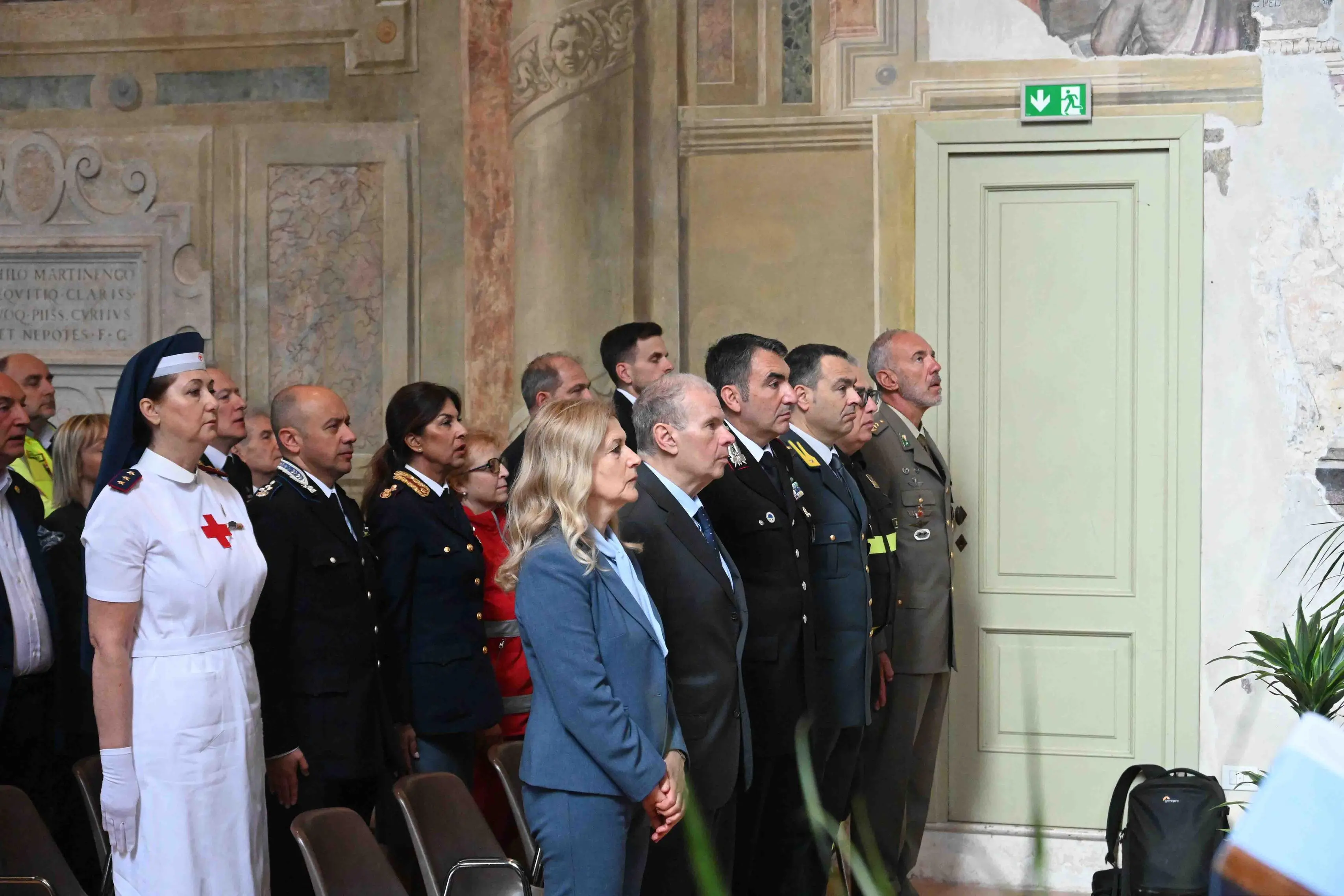 La cerimonia della Polizia Locale in San Cristo a Brescia