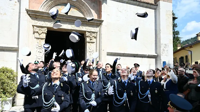 La cerimonia della Polizia Locale in San Cristo a Brescia