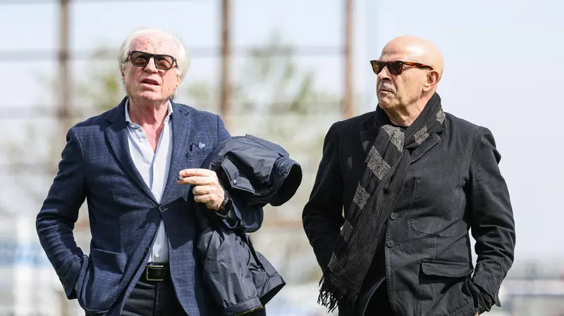 Il vice Eugenio Olli e il presidente Roberto Marai - Foto New Reporter Nicoli © www.giornaledibrescia.it