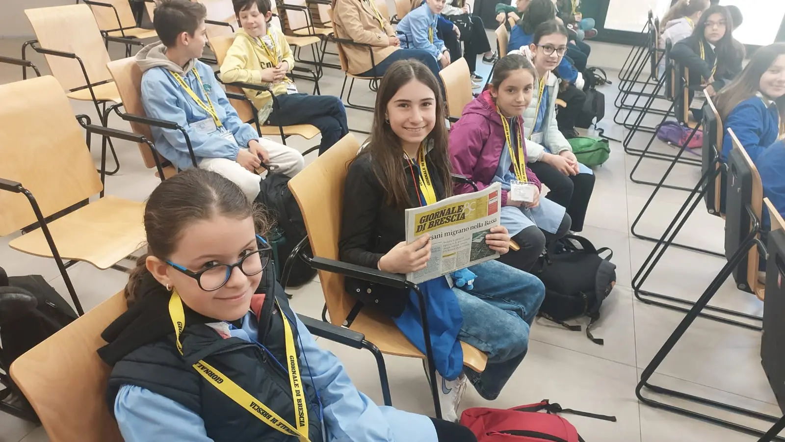La classe 5E della scuola Laini di Desenzano in visita al GdB