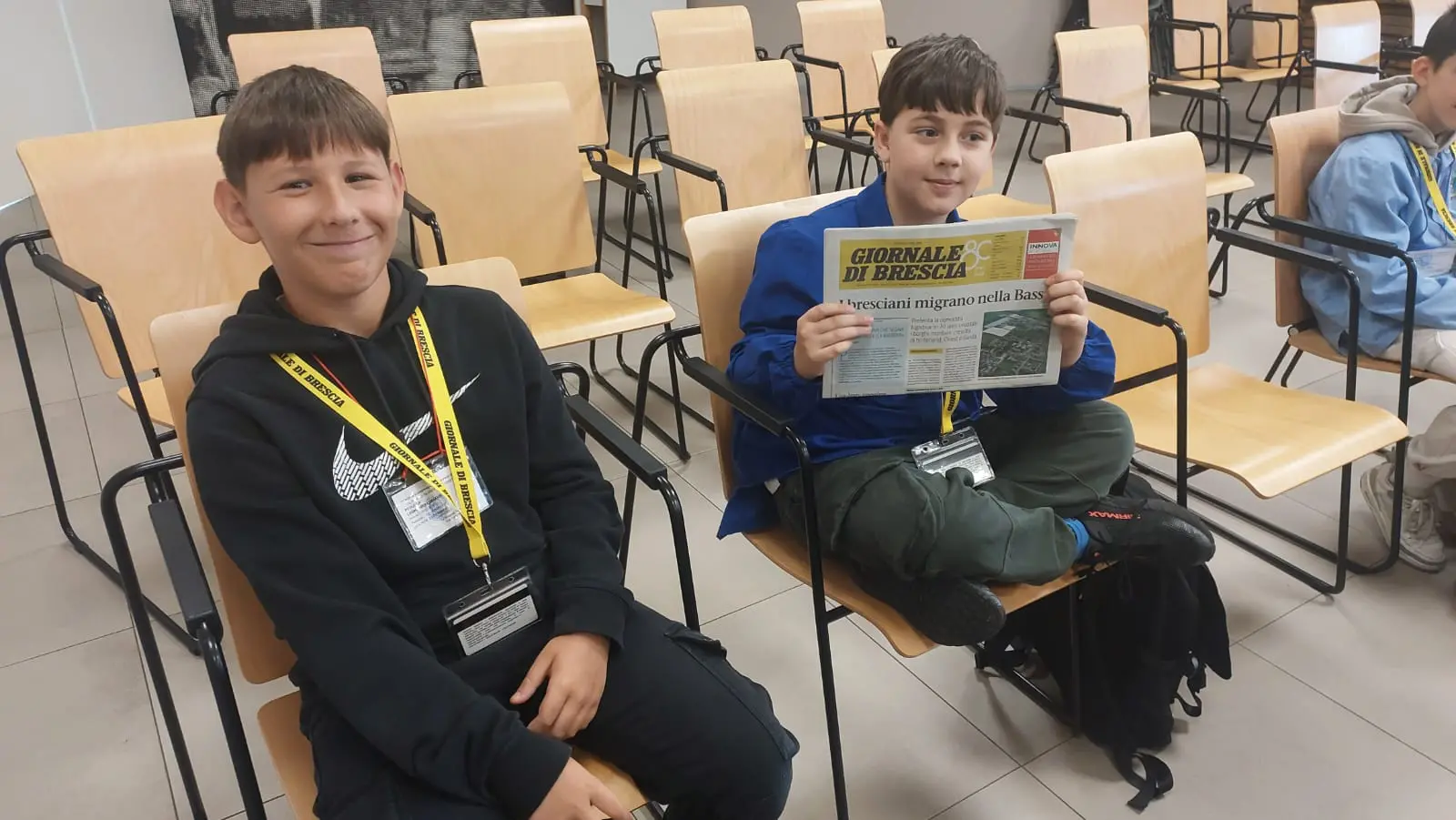 La classe 5E della scuola Laini di Desenzano in visita al GdB