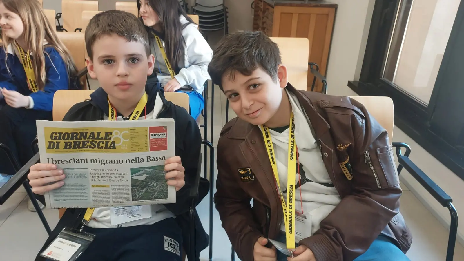 La classe 5E della scuola Laini di Desenzano in visita al GdB
